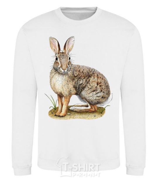 Sweatshirt Brush rabbit White фото