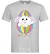 Men's T-Shirt A rabbit in an egg grey фото