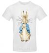 Men's T-Shirt A rabbit in a jacket White фото