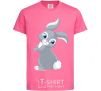 Kids T-shirt A rabbit with a tail heliconia фото