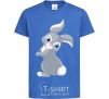 Kids T-shirt A rabbit with a tail royal-blue фото