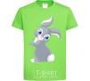 Kids T-shirt A rabbit with a tail orchid-green фото