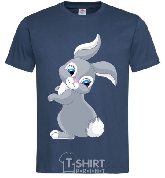 Men's T-Shirt A rabbit with a tail navy-blue фото