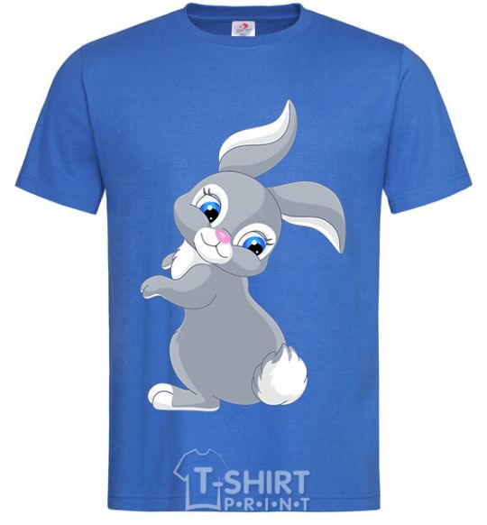 Men's T-Shirt A rabbit with a tail royal-blue фото