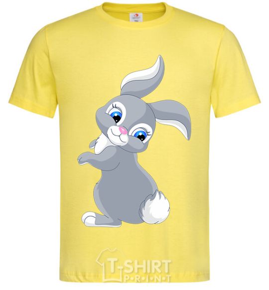 Men's T-Shirt A rabbit with a tail cornsilk фото