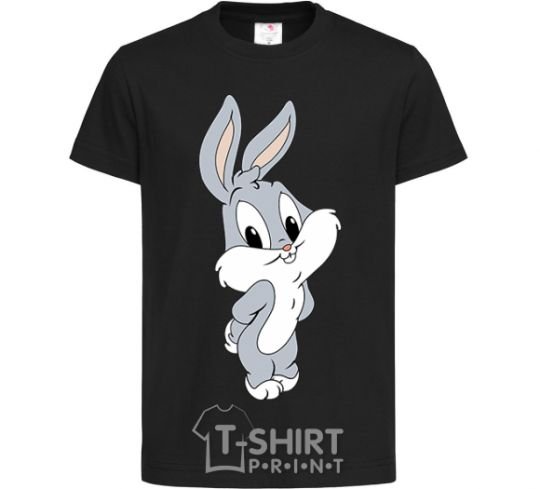 Kids T-shirt Little Bucks Bunny black фото