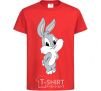 Kids T-shirt Little Bucks Bunny red фото