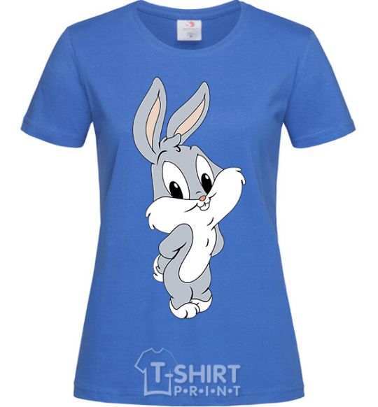 Women's T-shirt Little Bucks Bunny royal-blue фото