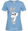 Women's T-shirt Little Bucks Bunny sky-blue фото