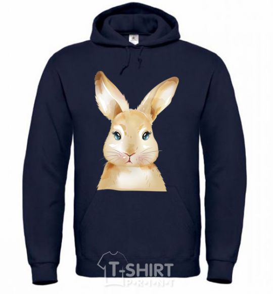 Men`s hoodie Red rabbit navy-blue фото