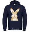 Men`s hoodie Red rabbit navy-blue фото