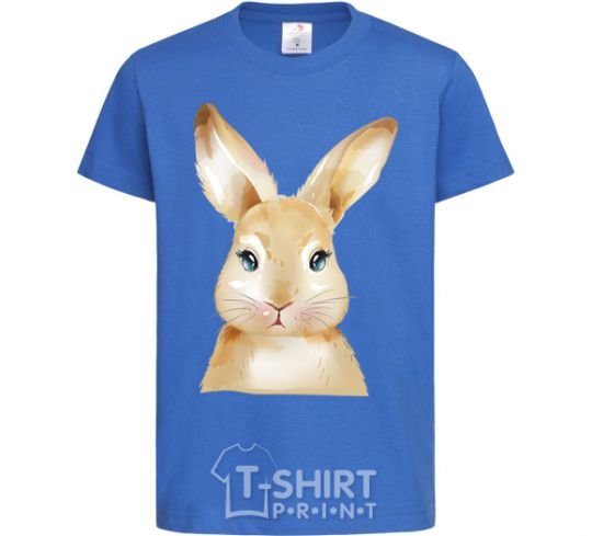 Kids T-shirt Red rabbit royal-blue фото