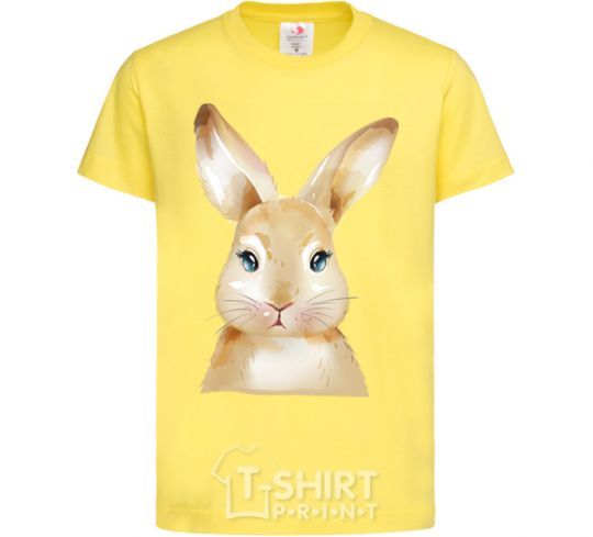 Kids T-shirt Red rabbit cornsilk фото