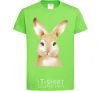 Kids T-shirt Red rabbit orchid-green фото