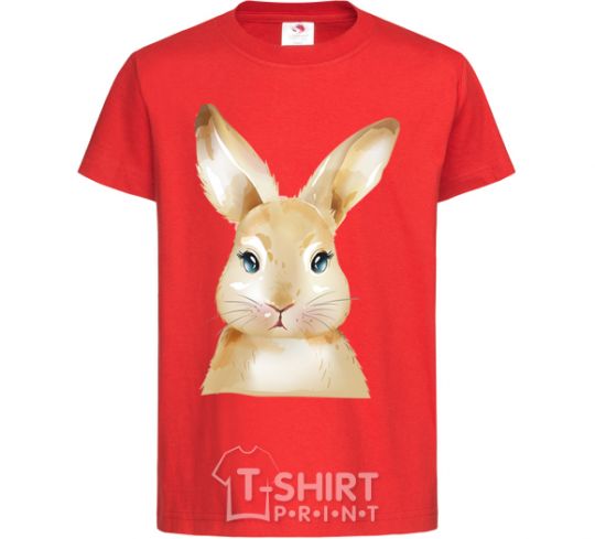 Kids T-shirt Red rabbit red фото