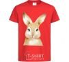Детская футболка Рыжий кролик Красный фото