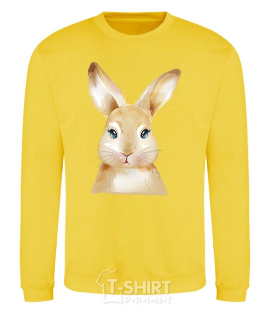 Sweatshirt Red rabbit yellow фото