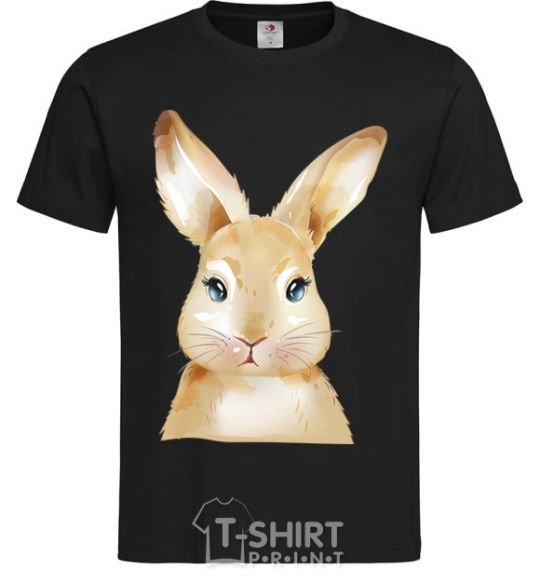 Men's T-Shirt Red rabbit black фото