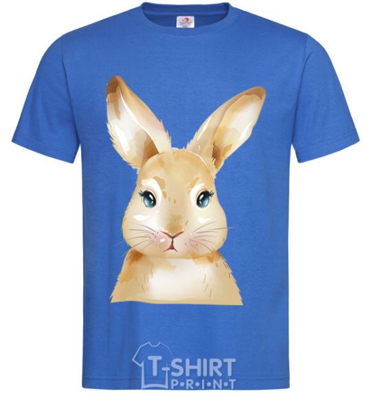 Men's T-Shirt Red rabbit royal-blue фото