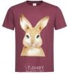 Men's T-Shirt Red rabbit burgundy фото