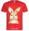 Мужская футболка Рыжий кролик Красный фото