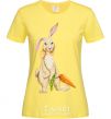 Women's T-shirt Rabbit and carrots cornsilk фото