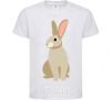 Kids T-shirt Beige hare White фото