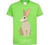Kids T-shirt Beige hare orchid-green фото