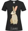 Women's T-shirt Beige hare black фото