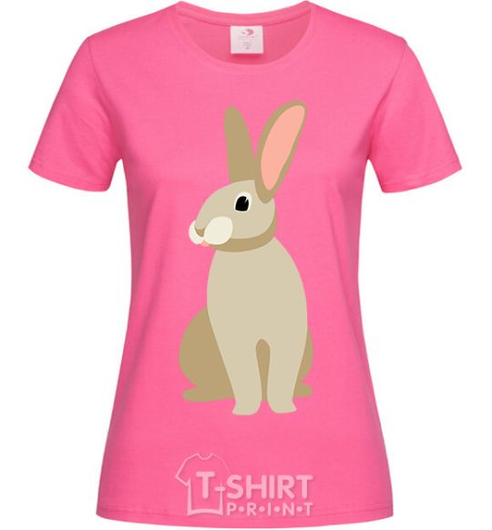 Women's T-shirt Beige hare heliconia фото