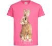 Kids T-shirt Steppe hare heliconia фото