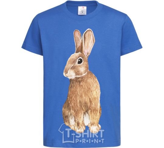 Kids T-shirt Steppe hare royal-blue фото