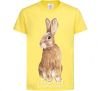 Kids T-shirt Steppe hare cornsilk фото