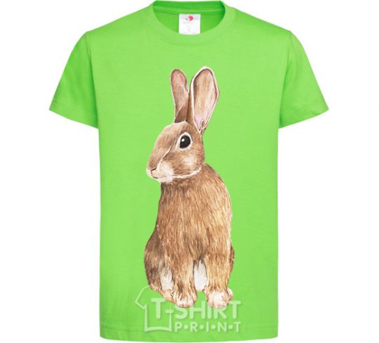 Kids T-shirt Steppe hare orchid-green фото