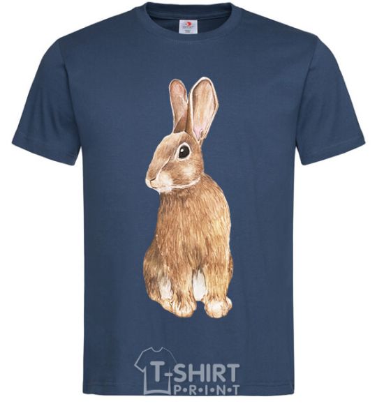 Men's T-Shirt Steppe hare navy-blue фото