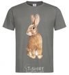 Men's T-Shirt Steppe hare dark-grey фото