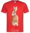 Men's T-Shirt Steppe hare red фото