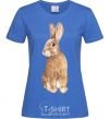 Women's T-shirt Steppe hare royal-blue фото