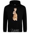 Men`s hoodie Steppe hare black фото