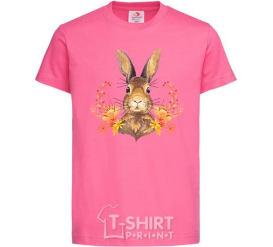 Kids T-shirt Autumn hare heliconia фото