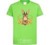 Kids T-shirt Autumn hare orchid-green фото