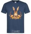 Men's T-Shirt Autumn hare navy-blue фото