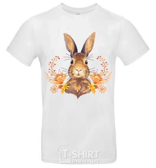 Men's T-Shirt Autumn hare White фото