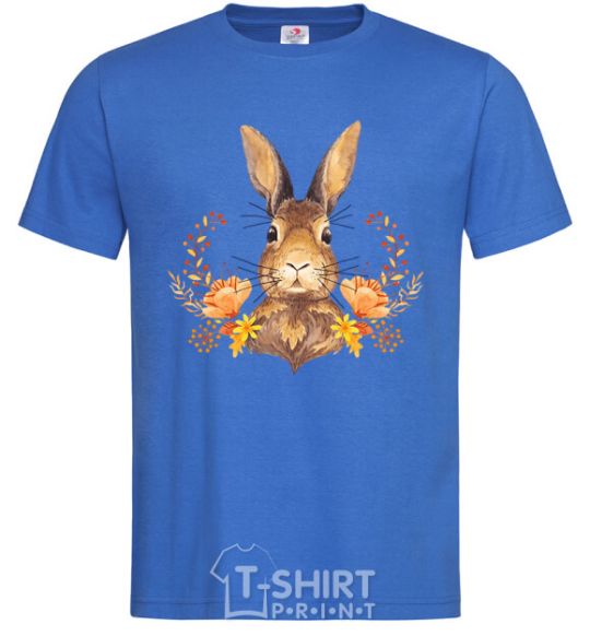 Men's T-Shirt Autumn hare royal-blue фото