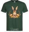 Men's T-Shirt Autumn hare bottle-green фото