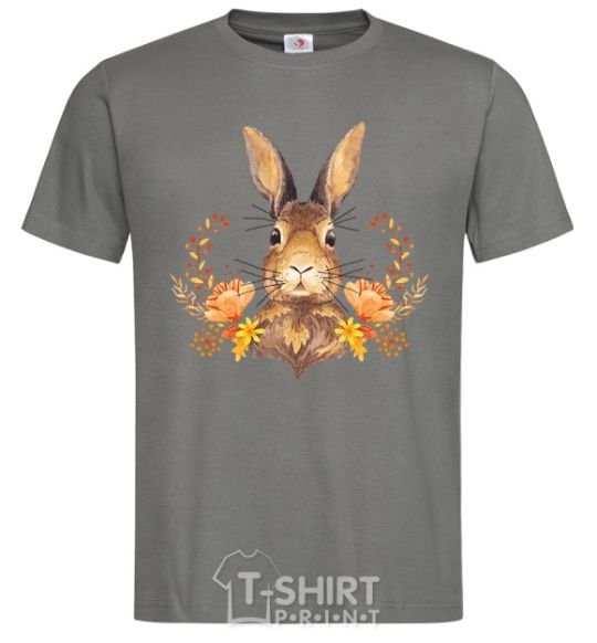 Men's T-Shirt Autumn hare dark-grey фото