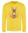 Sweatshirt Autumn hare yellow фото