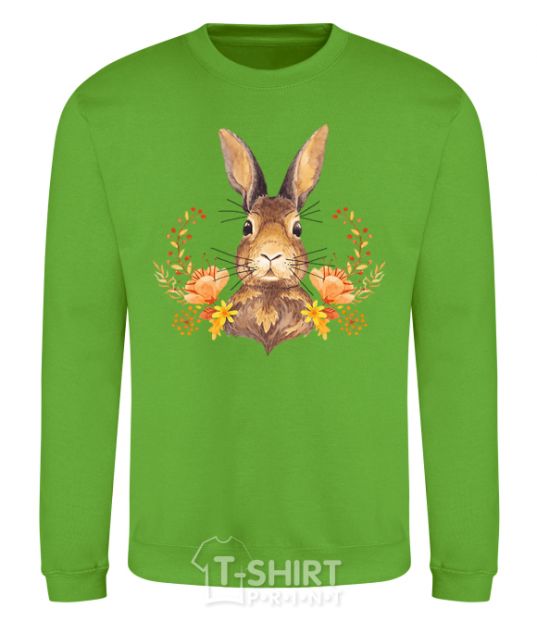 Sweatshirt Autumn hare orchid-green фото