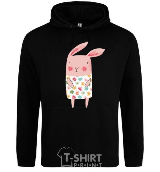 Men`s hoodie Крольчиха в платье black фото