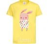 Детская футболка Крольчиха в платье Лимонный фото